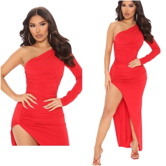 ❤️ Sexy One Shoulder Maxi Dress - Picture 3 of 11